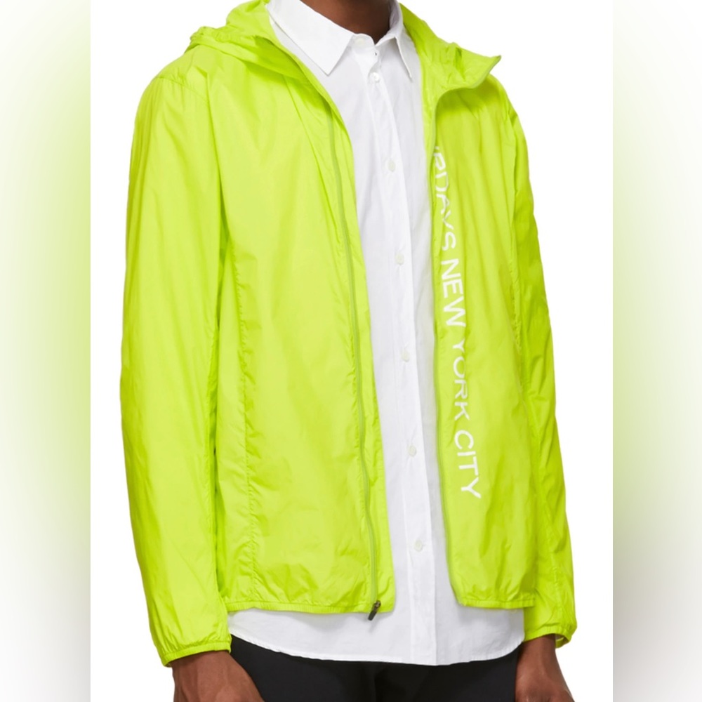 Green Packable Tatsu Windbreaker Jacket by SATURDAYS NYC